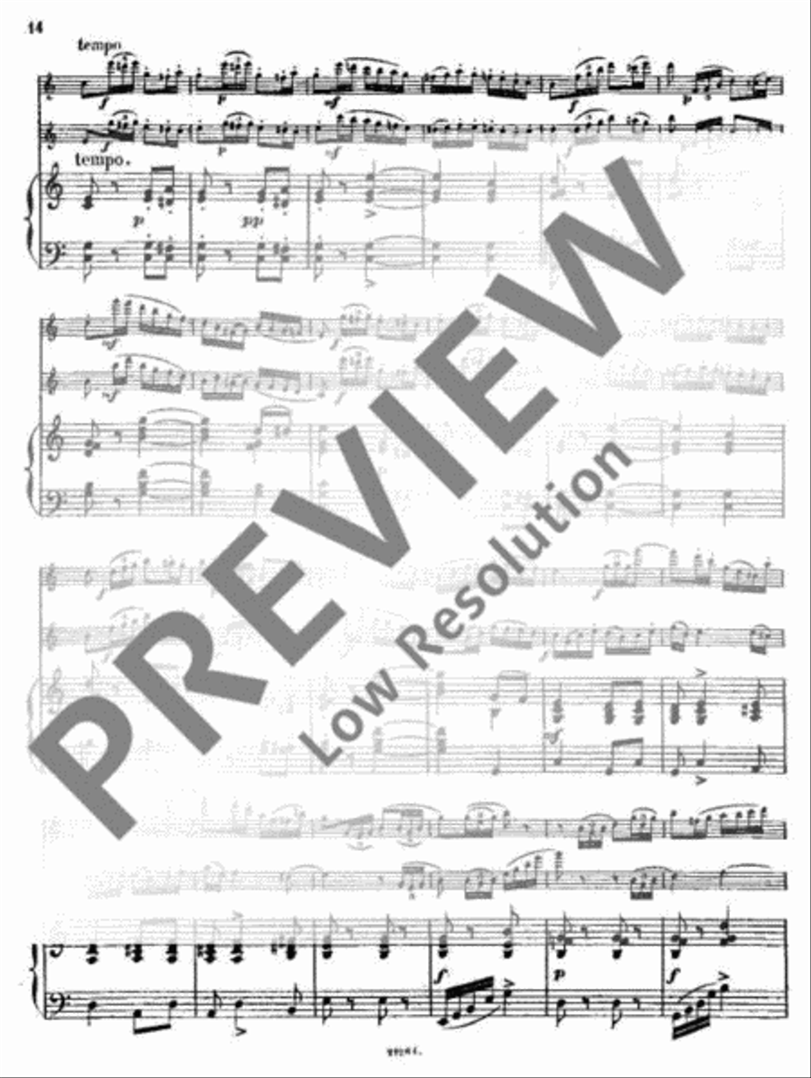 Andante et Rondo Flute Duet scores gallery preview page 15