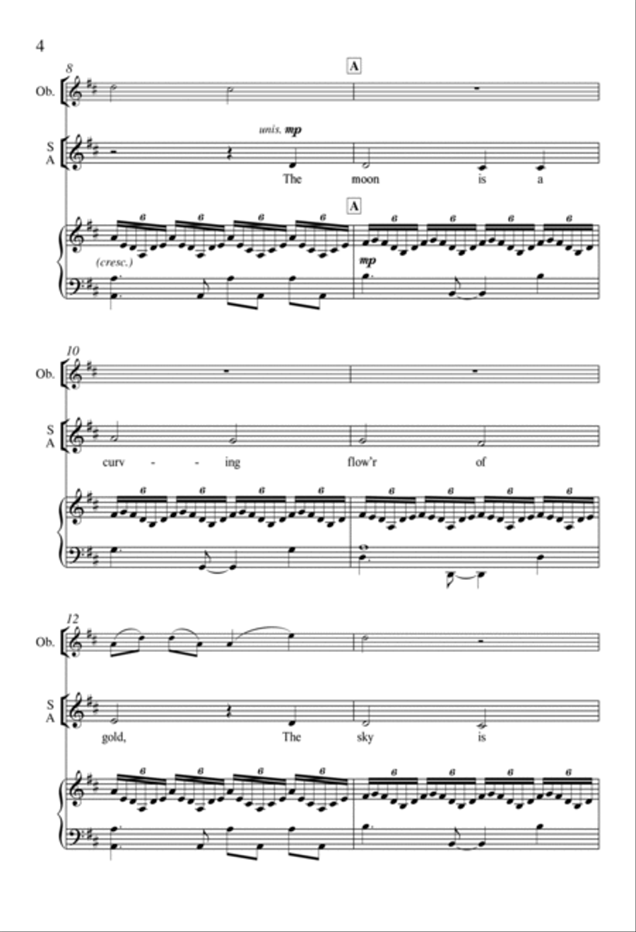 And I For You from For a Breath of Ecstasy 4-Part scores gallery preview page 3