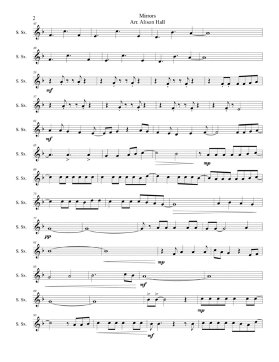 Mirrors Woodwind Quartet scores gallery preview page 2