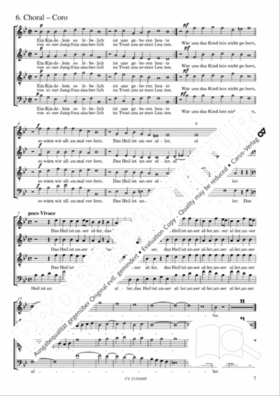 Weihnachtskantilene Weihnachtskantilene SSAATB scores gallery preview page 8