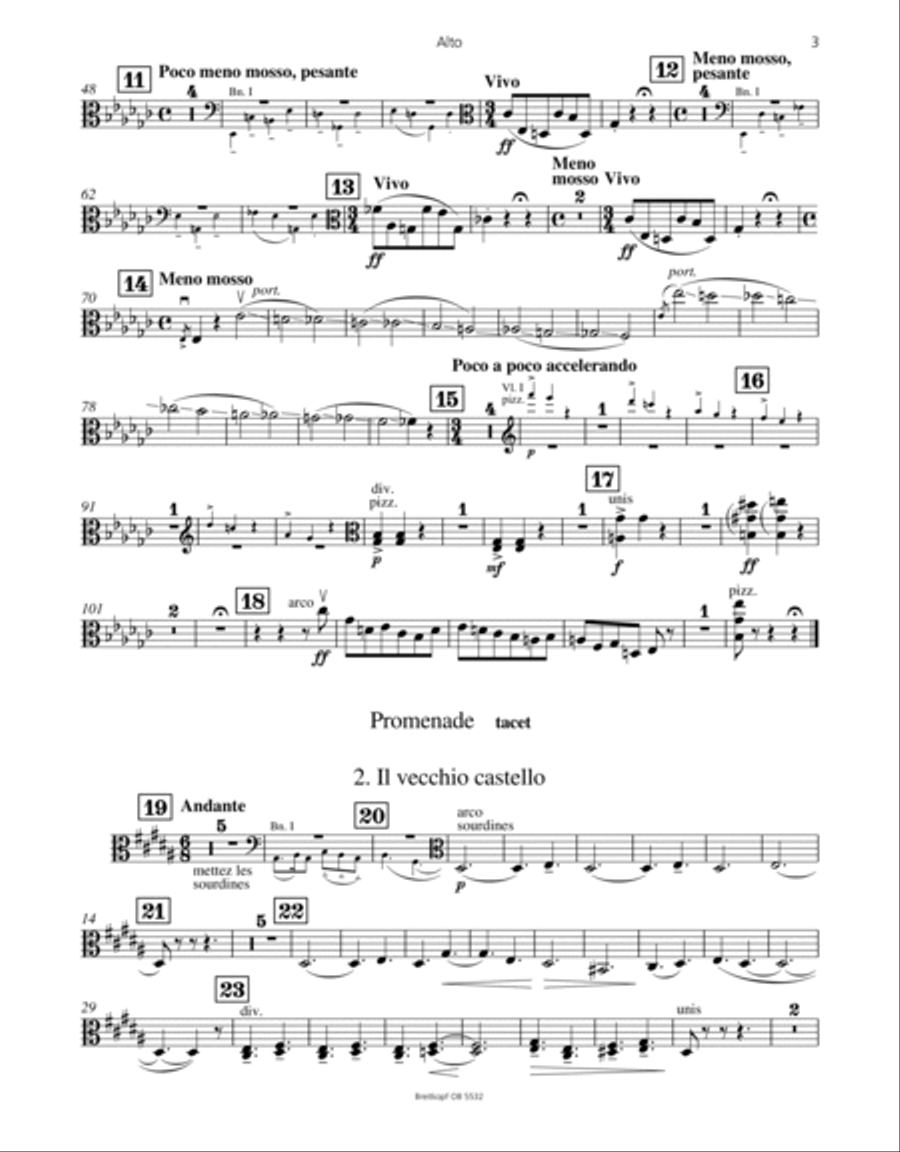 Tableaux d’une exposition Orchestra scores gallery preview page 3