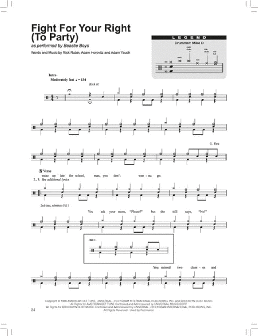 Easy Drums - Pop & Rock Hits for Beginners Drums scores gallery preview page 3