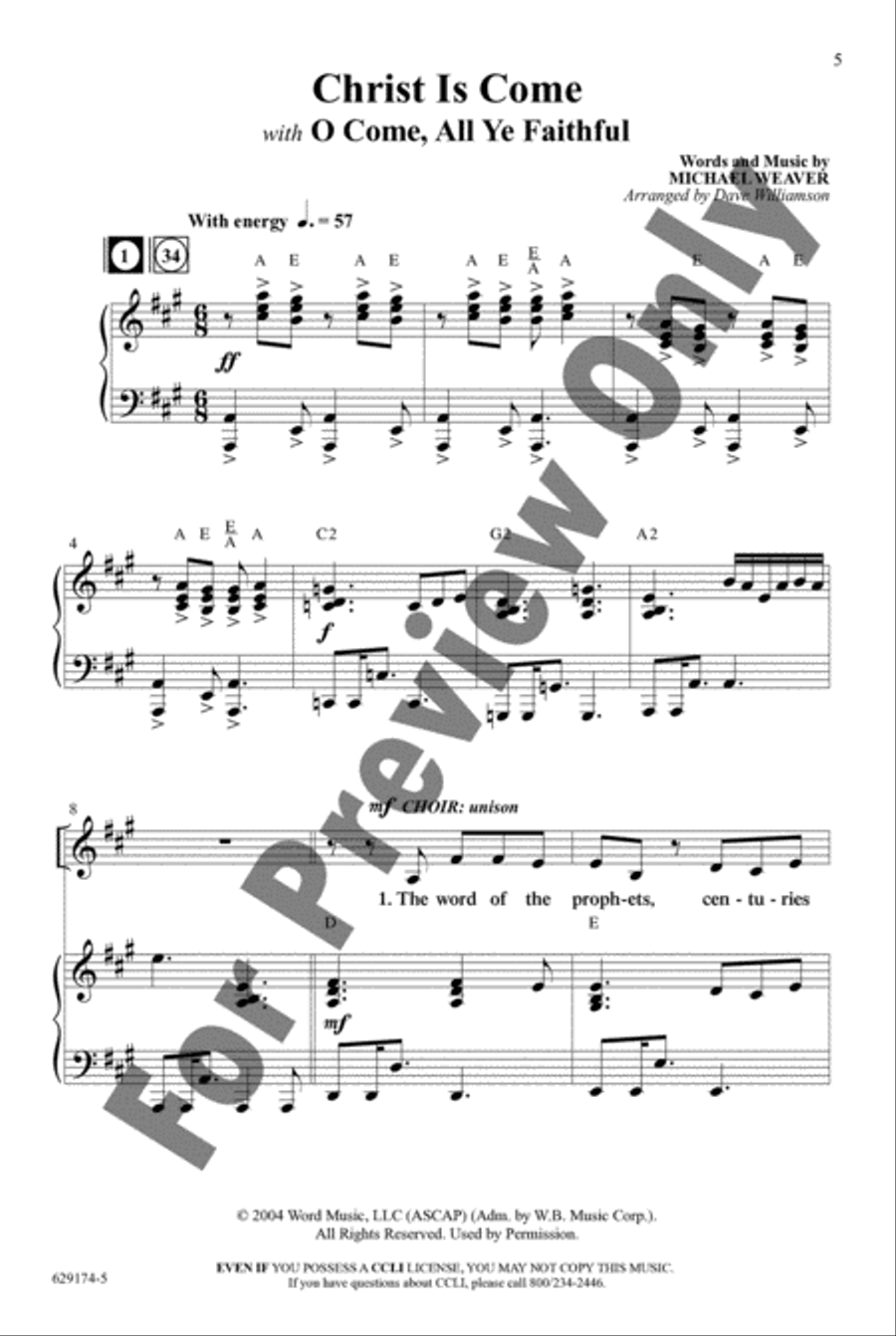 Noel, Christ Is Born! - Choral Book Unison Choir scores gallery preview page 8