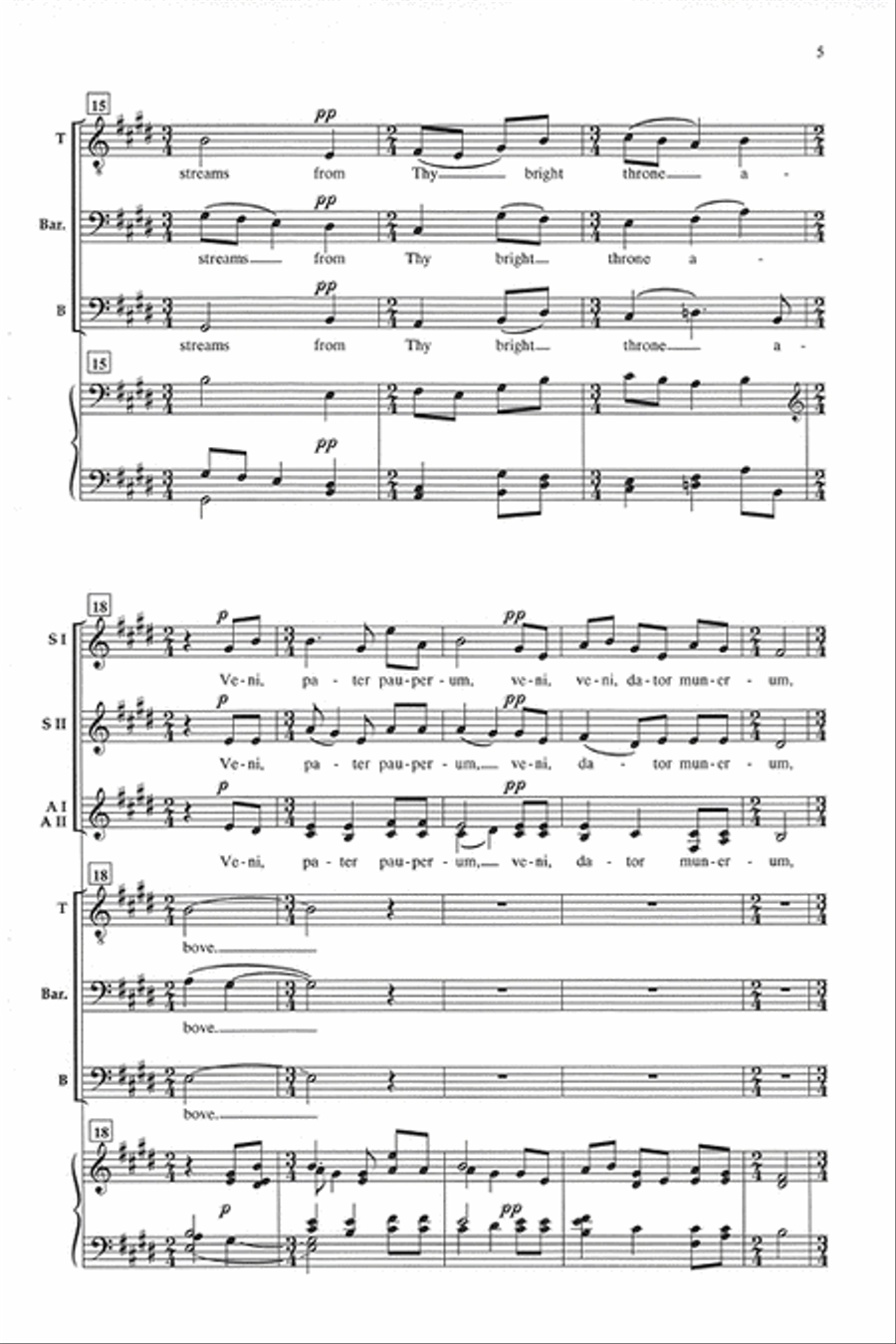 Veni, Sancte Spiritus Choir scores gallery preview page 4