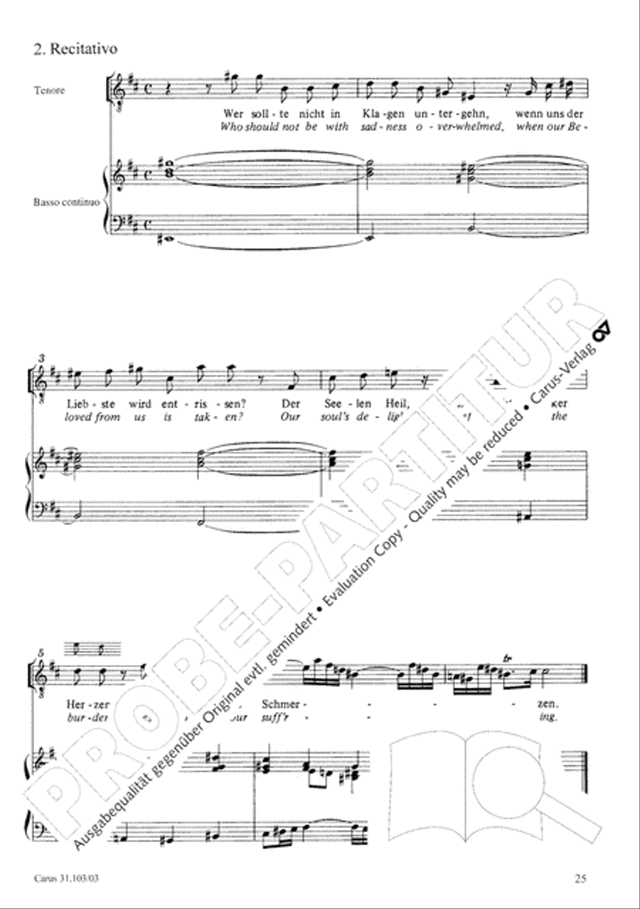 You shall be weeping and crying (Ihr werdet weinen und heulen) 4-Part scores gallery preview page 26