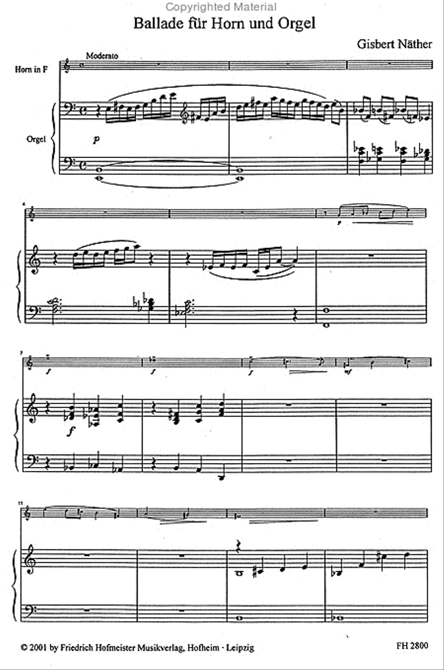 Ballade Horn scores gallery preview page 2