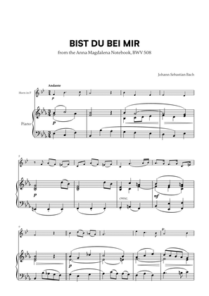 Book cover for Bist du bei Mir (BWV 508) (for French Horn and Piano)
