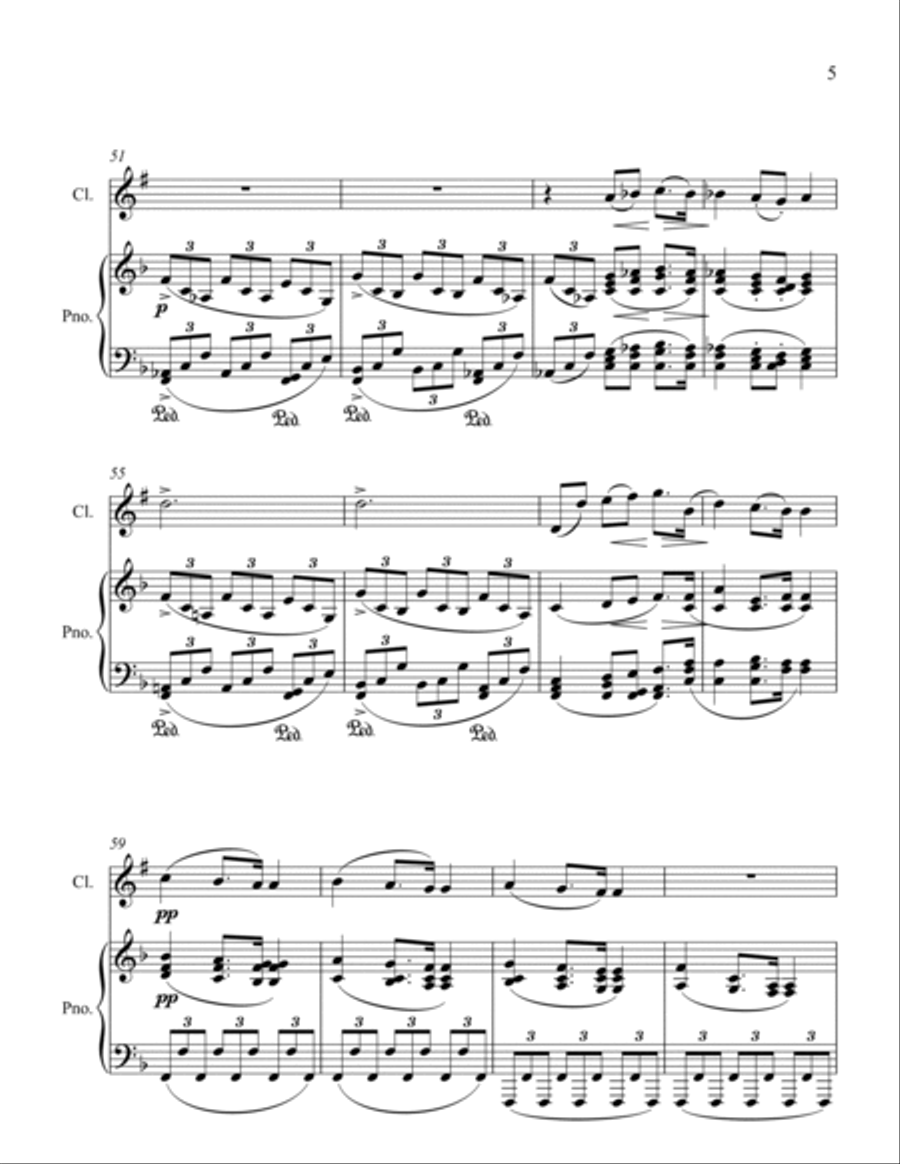 Moments Musicaux I Clarinet Solo scores gallery preview page 5