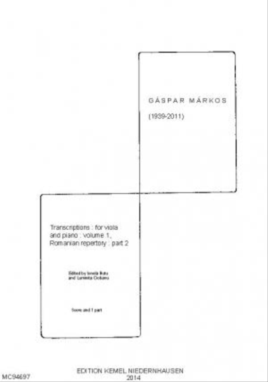 Gaspar Markos, 1939-2011 Gaspar Markos, 1939-2011 Piano Accompaniment scores gallery preview page 1