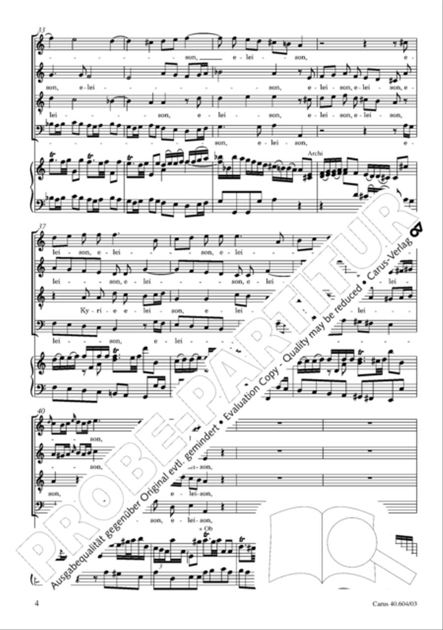 Grosse Mariazeller Messe in C 4-Part scores gallery preview page 13