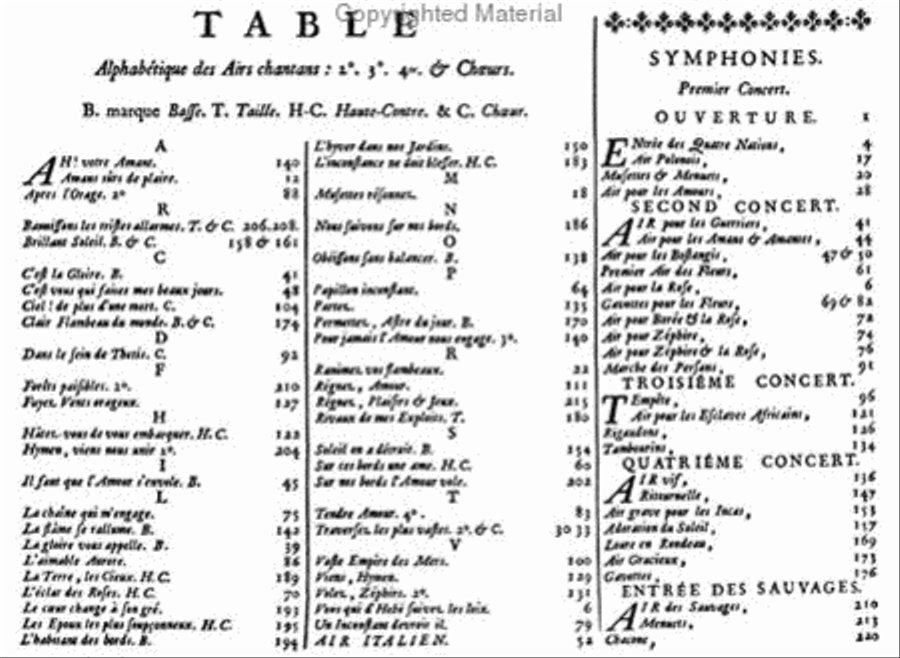 Les Indes Galantes. Ballet arranged in four concerts Voice scores gallery preview page 3