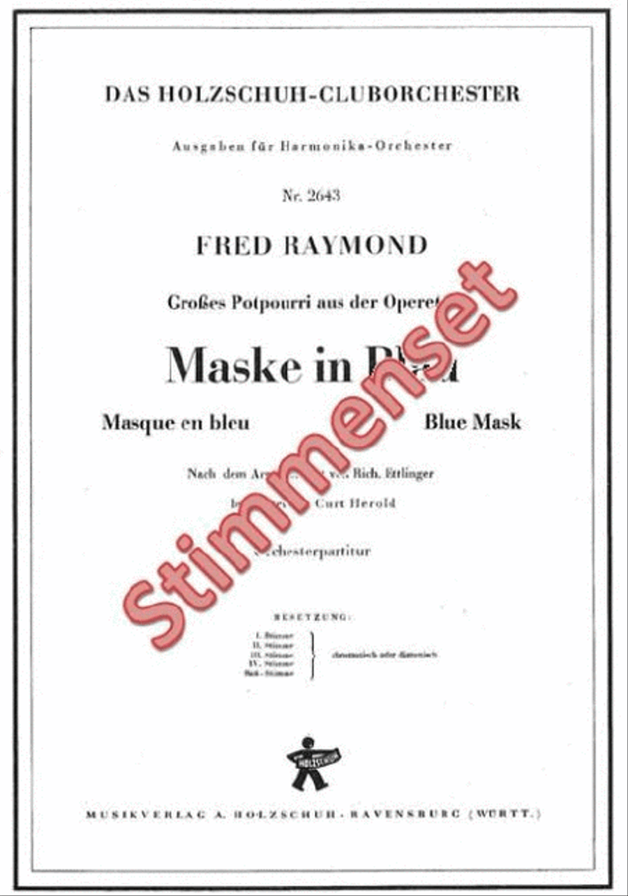 Maske In Blau Maske In Blau Accordion Orchestra scores gallery preview page 1