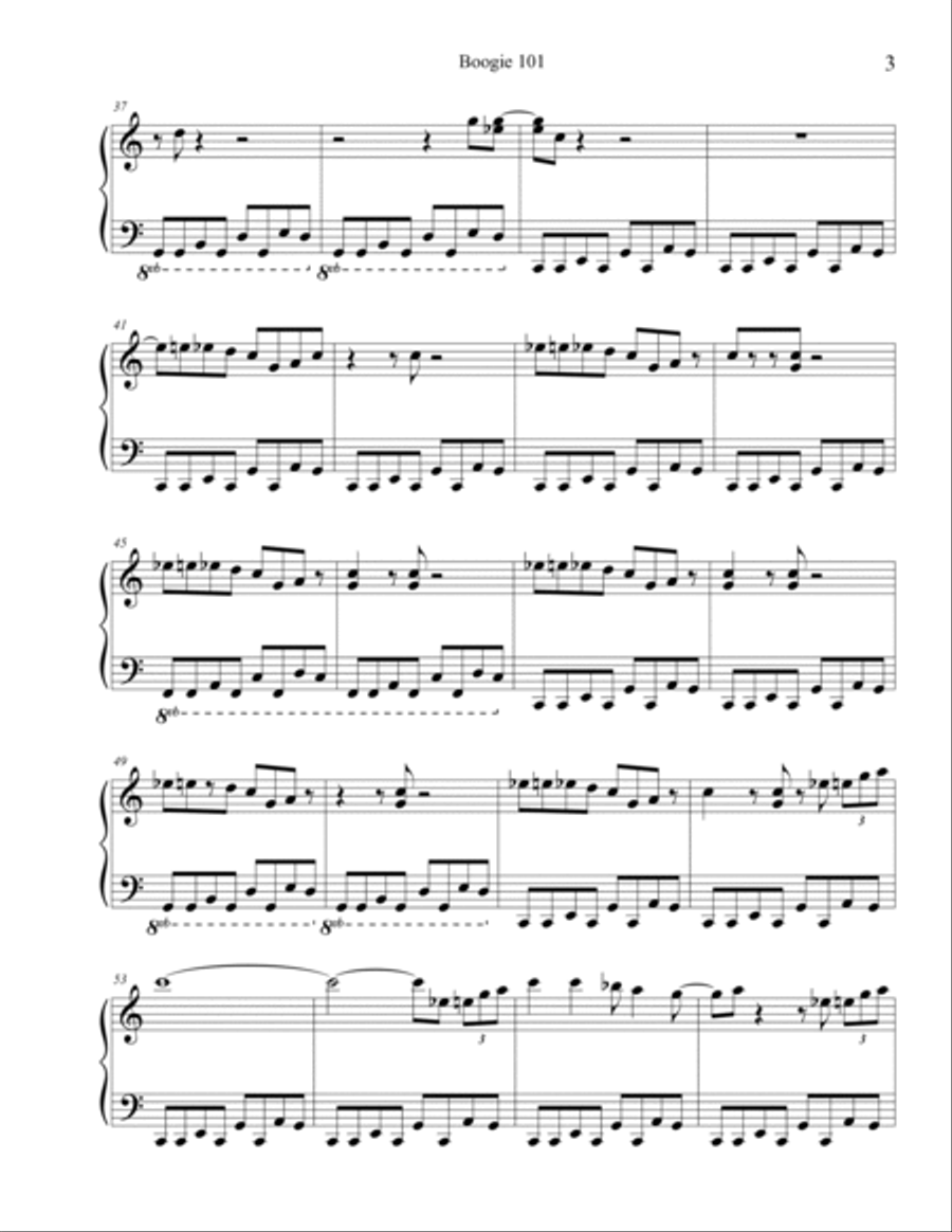 Boogie 101 Piano Solo scores gallery preview page 3