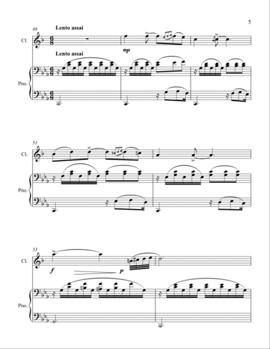 Oriental B-Flat Clarinet scores gallery preview page 5