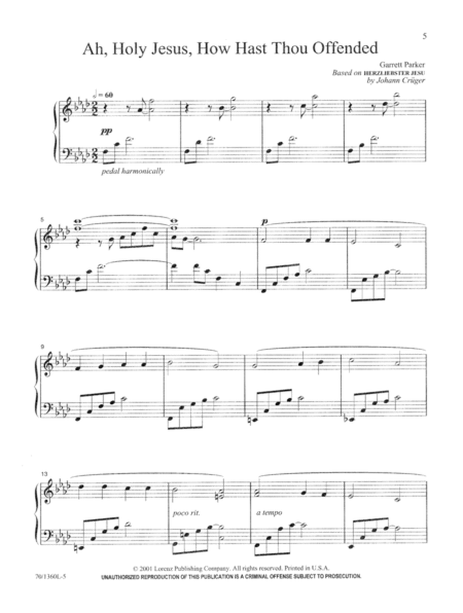 Continuous Communion Meditations for Piano