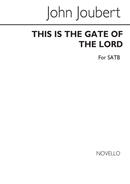 This Is The Gate Of The Lord