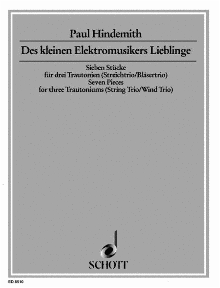 7 Pieces for 3 Trautoniums String Trio scores gallery preview page 1