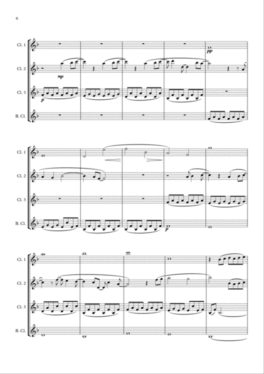 A Million Dreams Woodwind Quartet scores gallery preview page 6