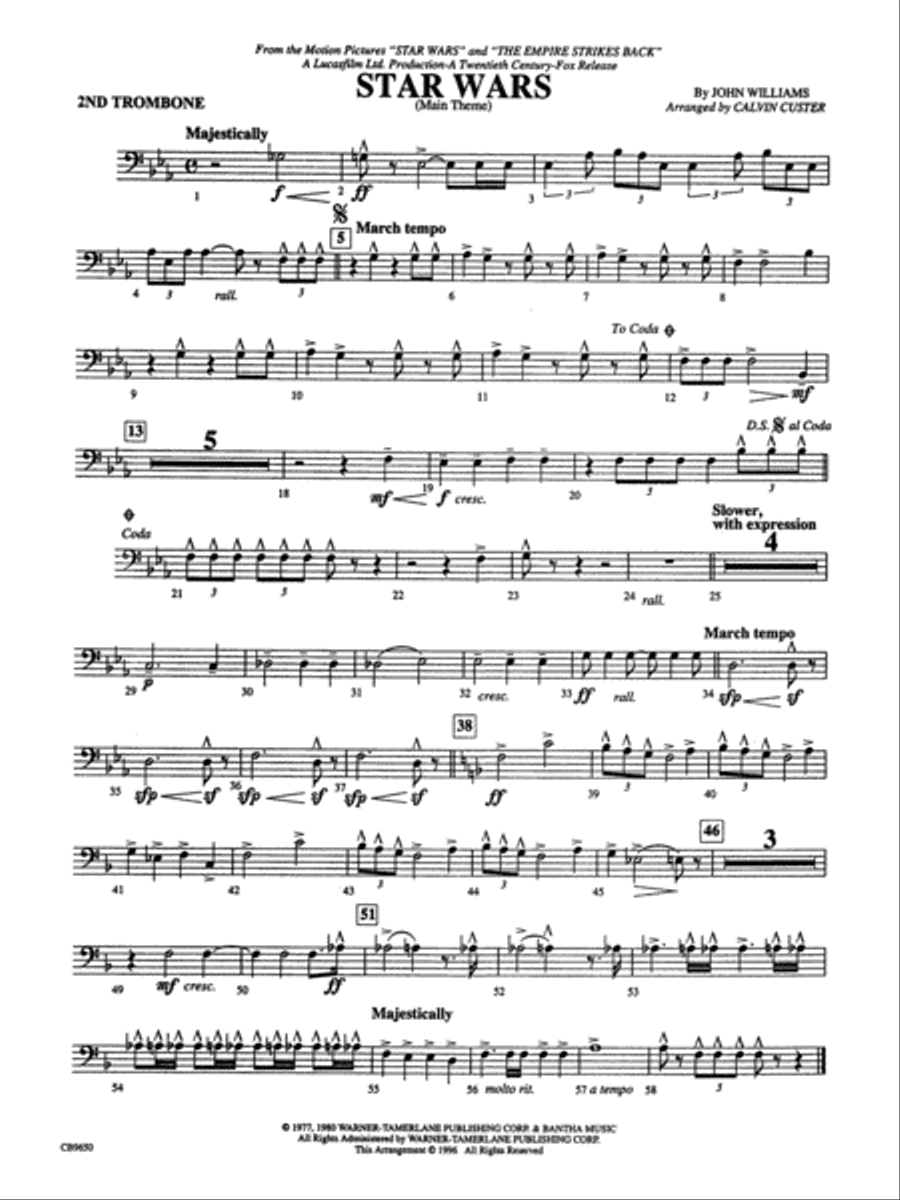 Star wars theme trombone top