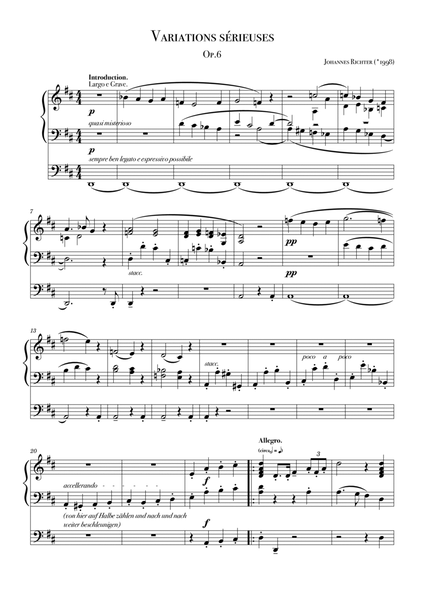 Variations sérieuses Op.6