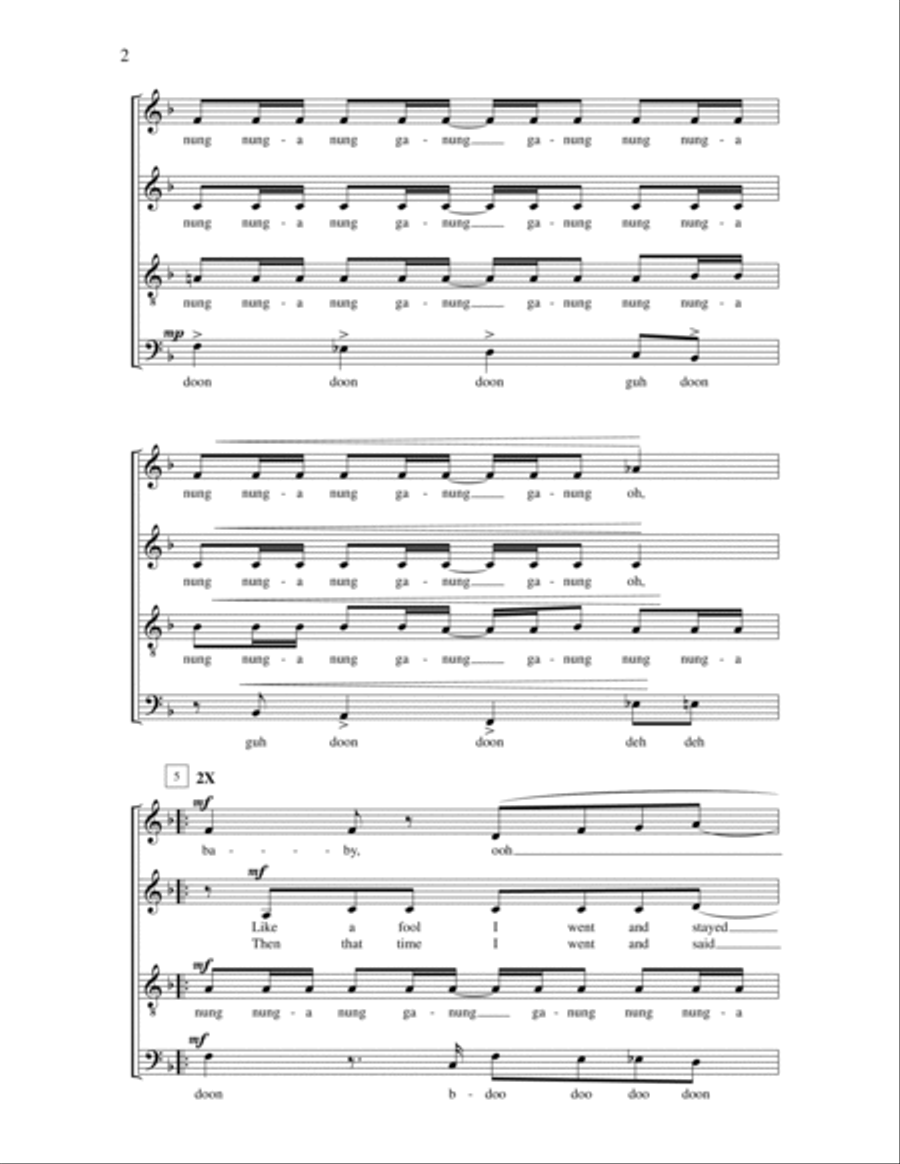 Signed, Sealed, Delivered I'm Yours 4-Part scores gallery preview page 2