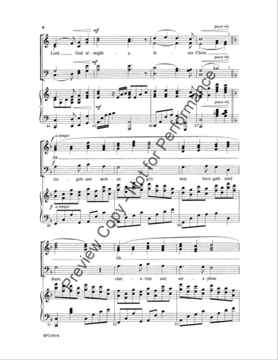 In the Bleak Midwinter - Hayes 4-Part scores gallery preview page 6
