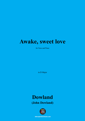 Book cover for J. Dowland-Awake,sweet love,in D Major