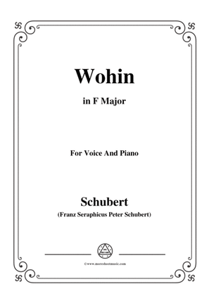 Book cover for Schubert-Wohin,from 'Die Schöne Müllerin',Op.25 No.2,in F Major,for Voice&Piano