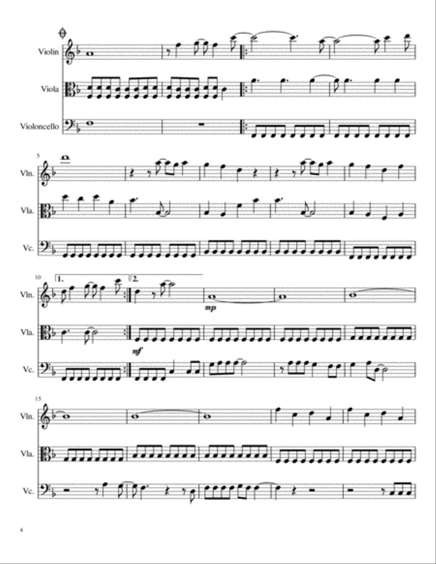 Marry You Marry You String Trio scores gallery preview page 4