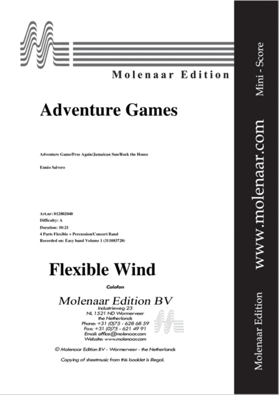 Adventure Games Concert Band scores gallery preview page 2