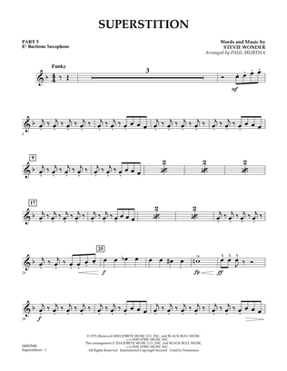 Superstition - Pt.5 - Eb Baritone Saxophone