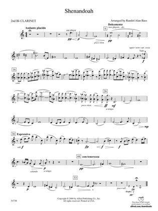 Shenandoah: 3rd B-flat Clarinet
