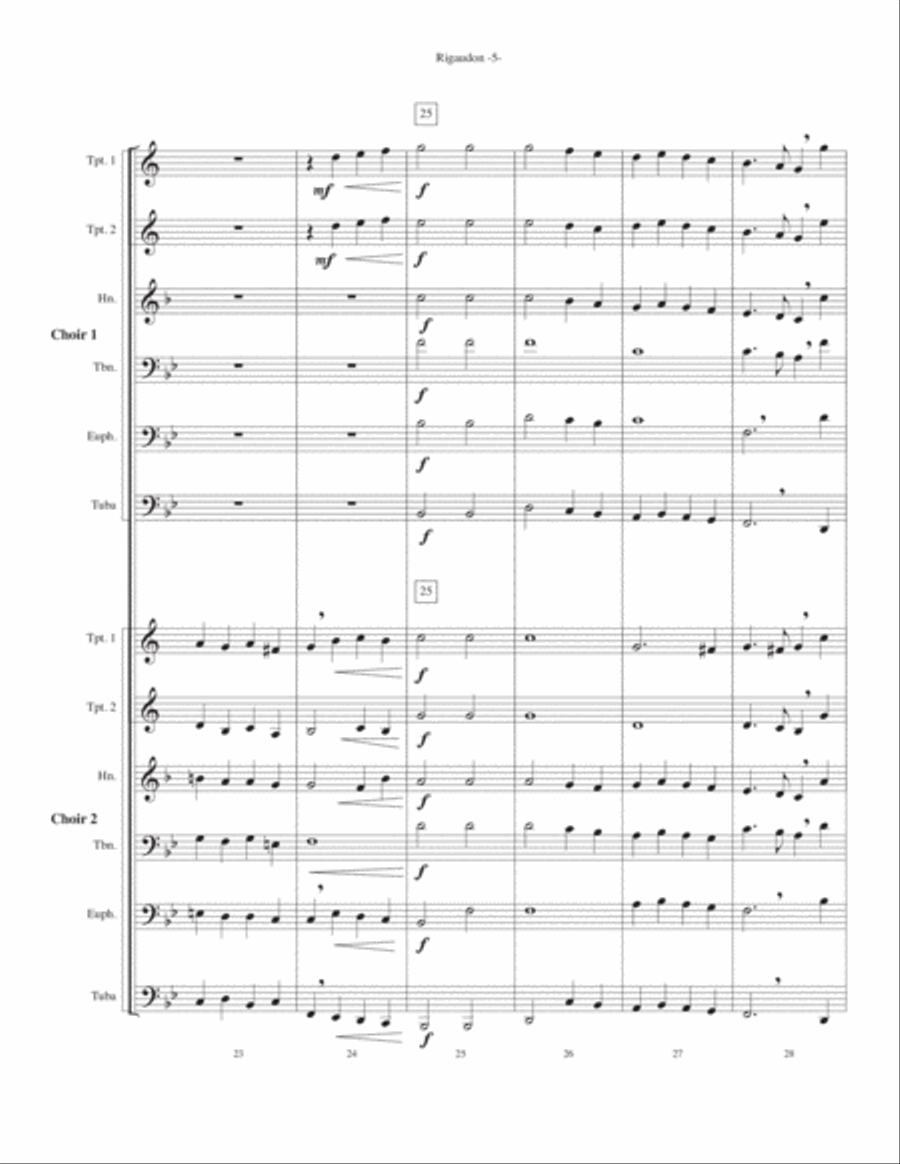 Rigaudon Brass Ensemble scores gallery preview page 6