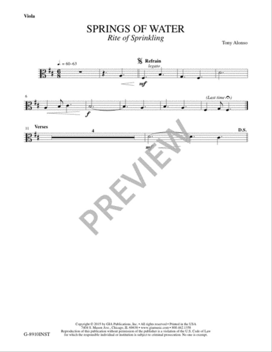 Springs of Water - Instrument edition Flute scores gallery preview page 6