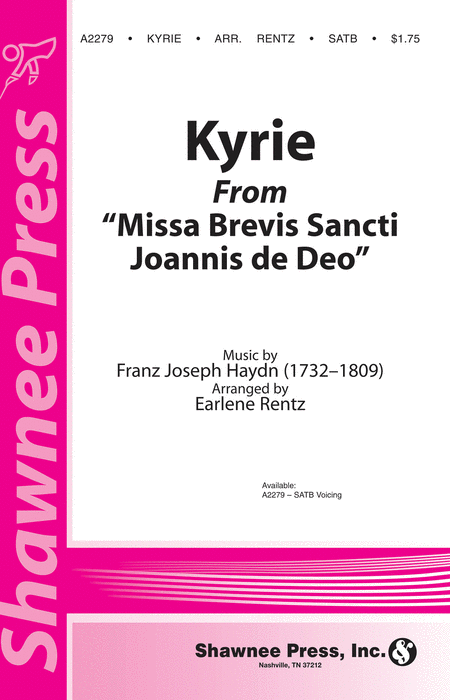 Kyrie (from Missa Brevis Sancti Joannis de Deo)