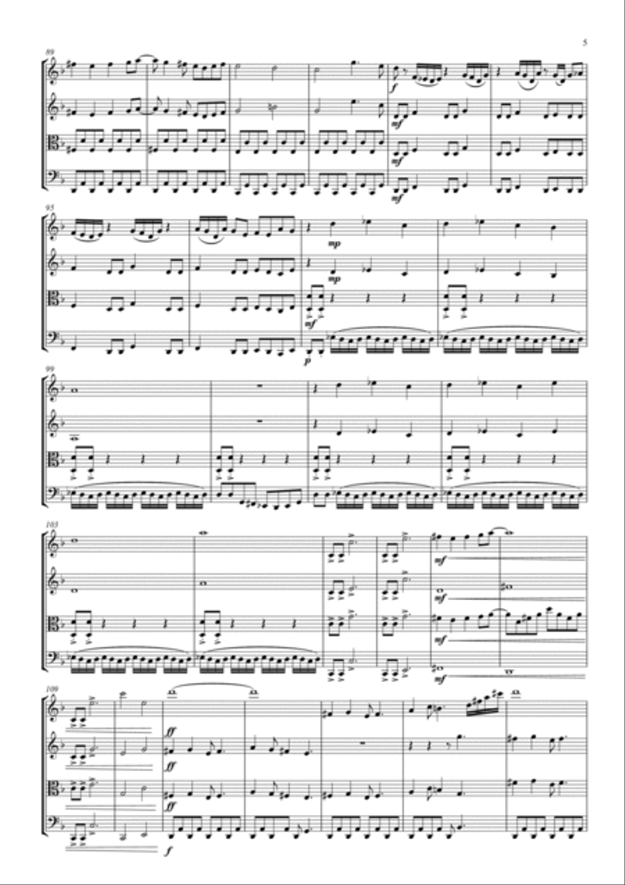 Pokemon String Quartet scores gallery preview page 5