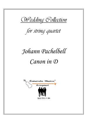 Canon in D-Weddind version for string quartet / optional part for Double Bass