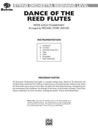 Book cover for Dance of the Reed Flutes (from The Nutcracker): Score