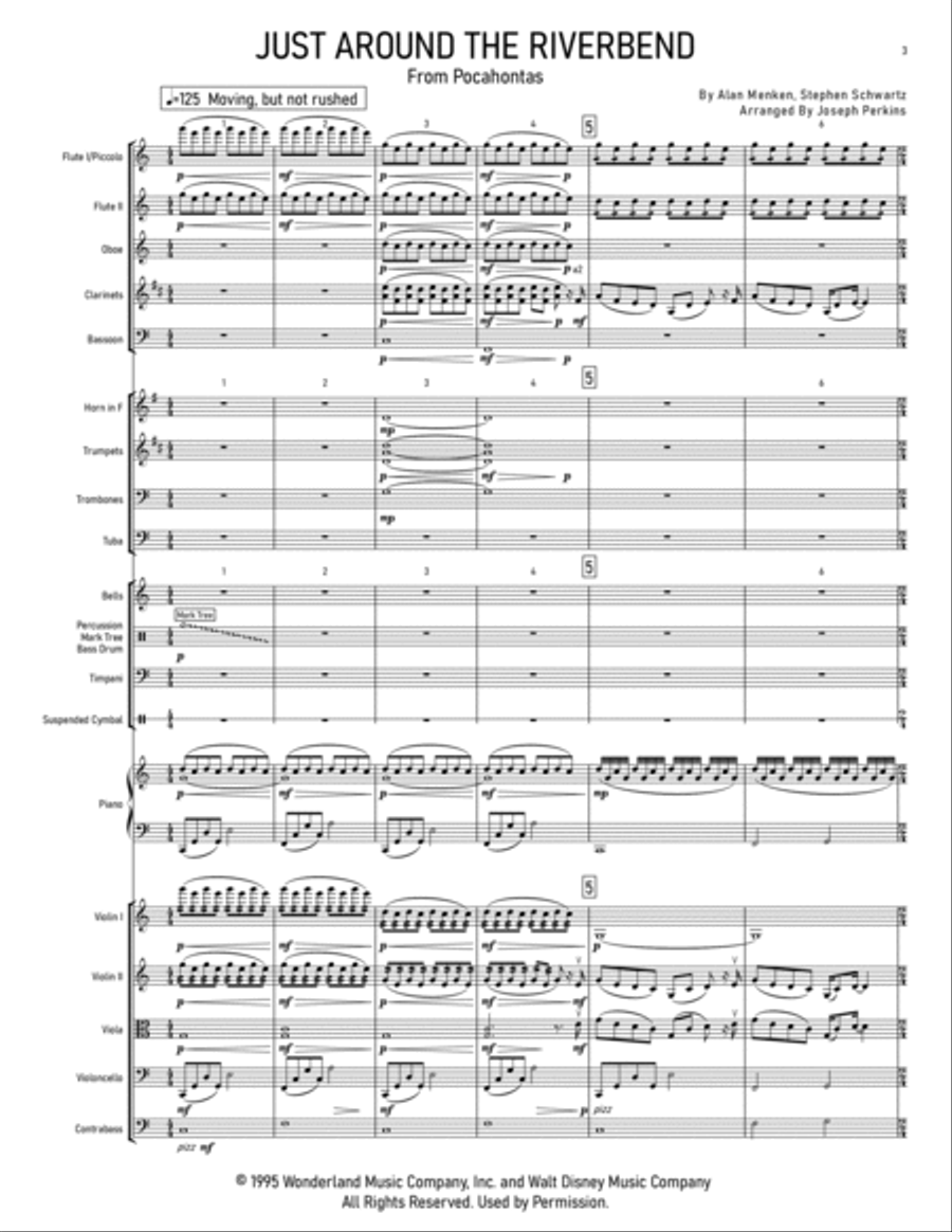 Just Around The Riverbend Full Orchestra scores gallery preview page 4