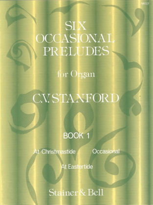Book cover for Six Occasional Preludes. Book 1