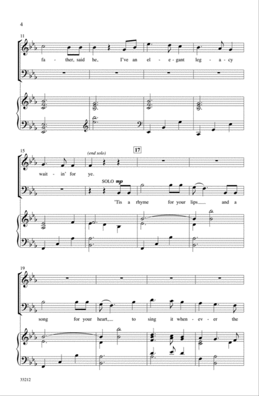 Look to the Rainbow 3-Part scores gallery preview page 3