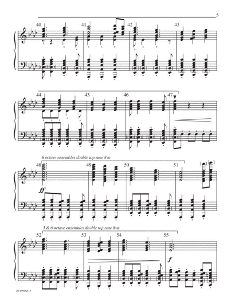 Greensleeves Handbell Choir scores gallery preview page 5