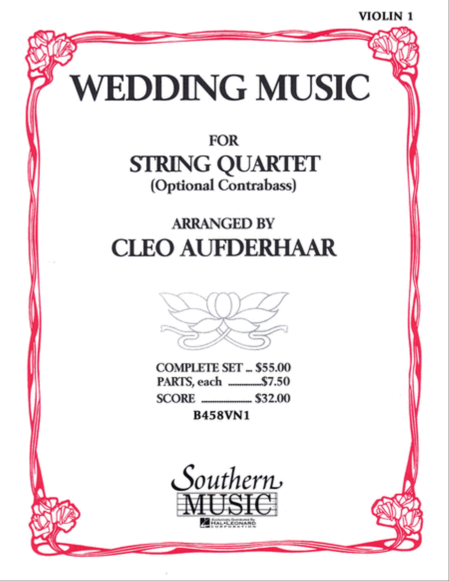 Wedding Music Wedding Music String Quartet scores gallery preview page 1