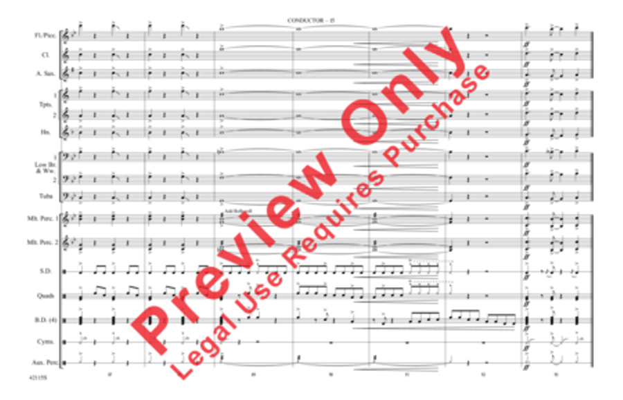 You Ought to Be Having Fun / What Is Hip? Marching Band scores gallery preview page 16