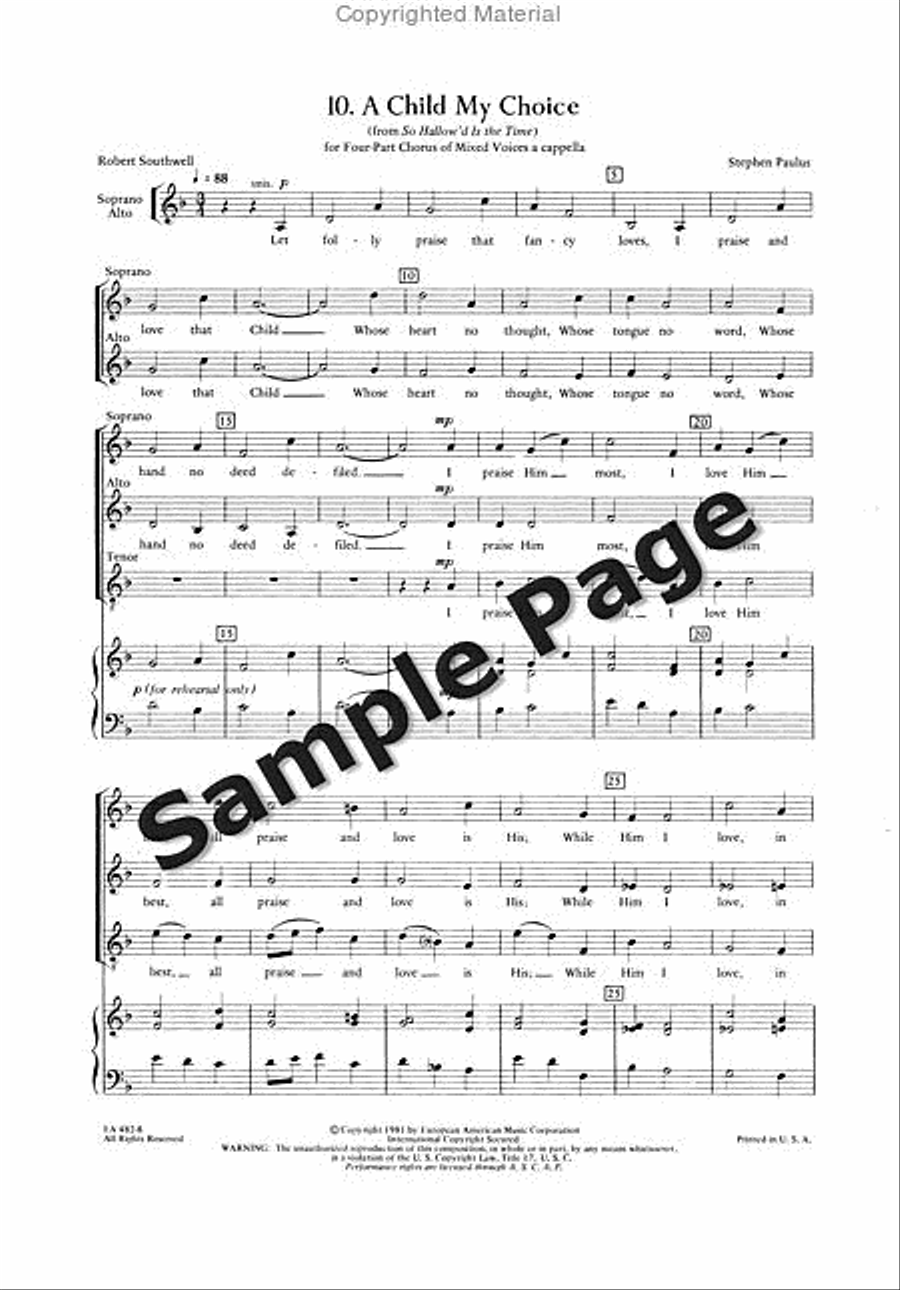 Child My Choice Child My Choice 4-Part scores gallery preview page 3