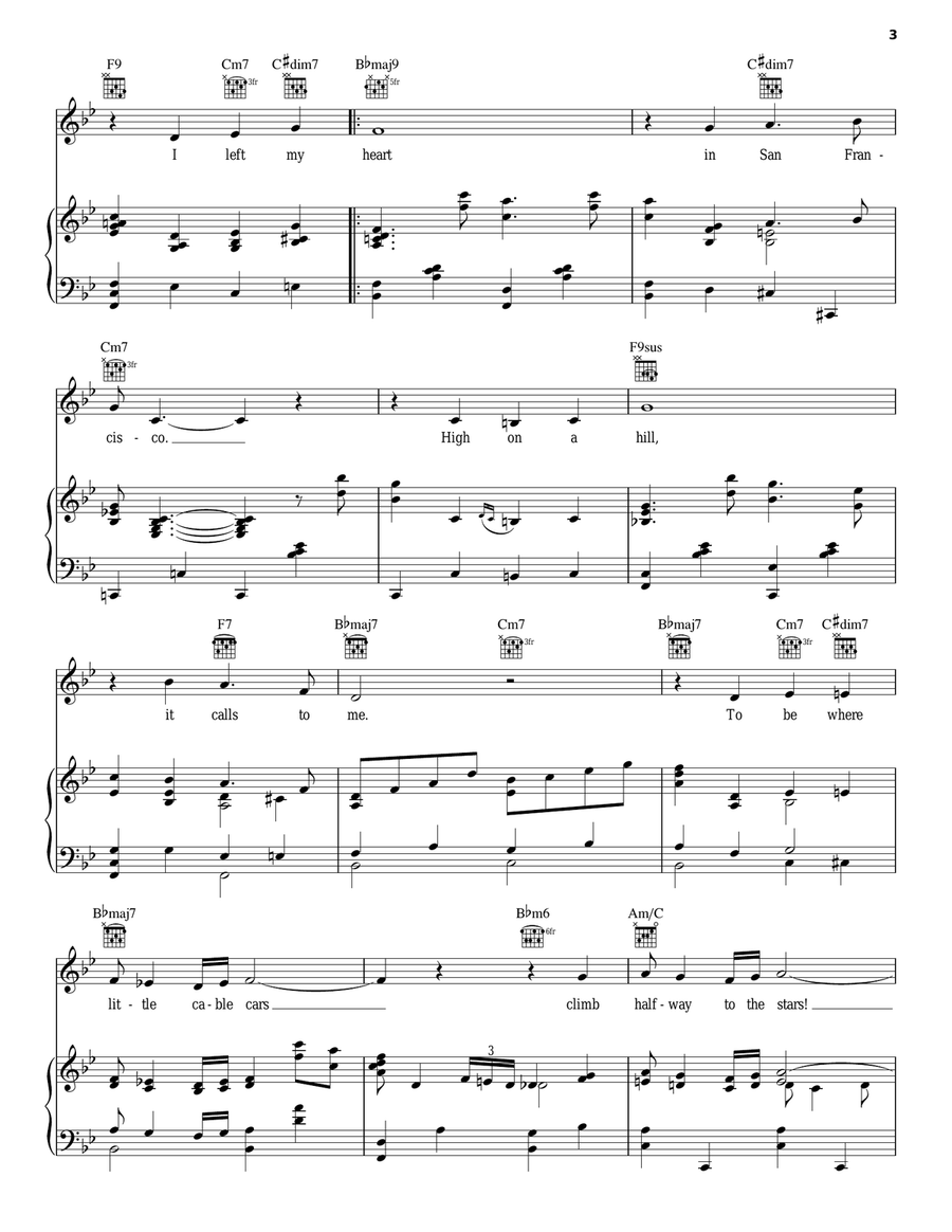 I Left My Heart In San Francisco Acoustic Guitar scores gallery preview page 3