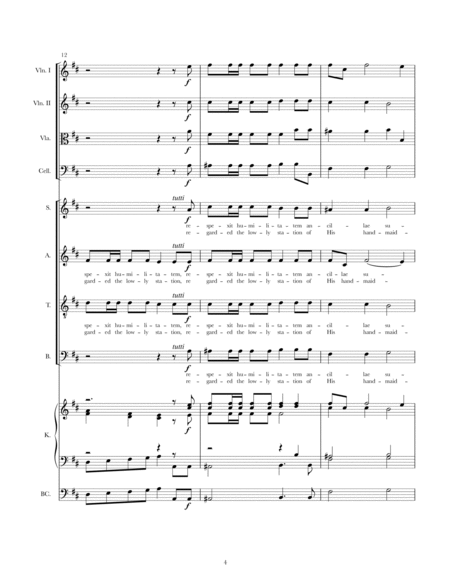 Magnificat in D - Full Score image number null