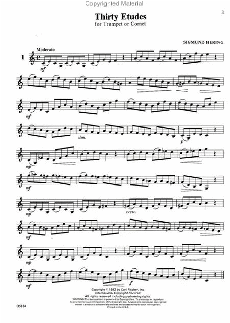 Thirty Etudes Thirty Etudes Cornet scores gallery preview page 2