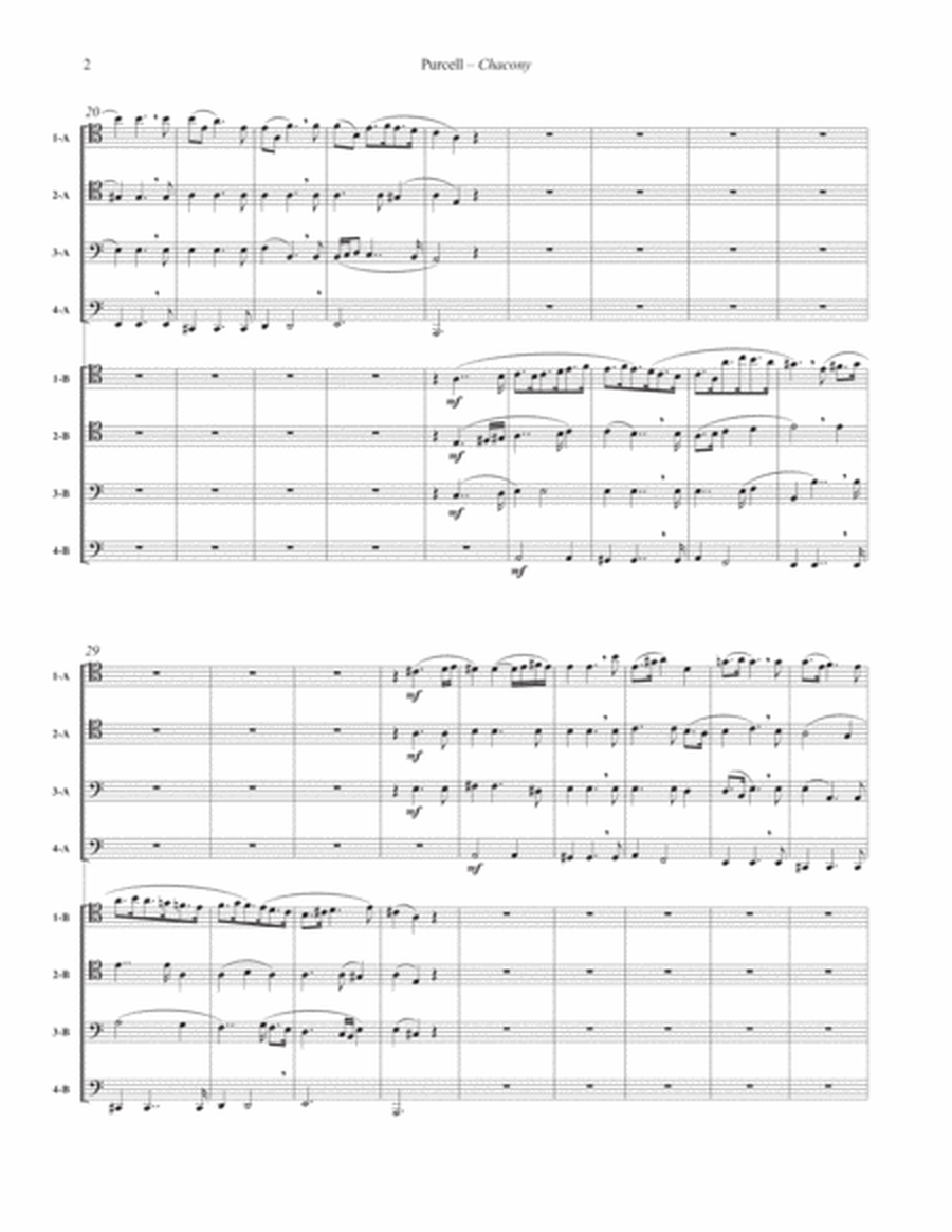 Chacony for 8-part Trombone Ensemble