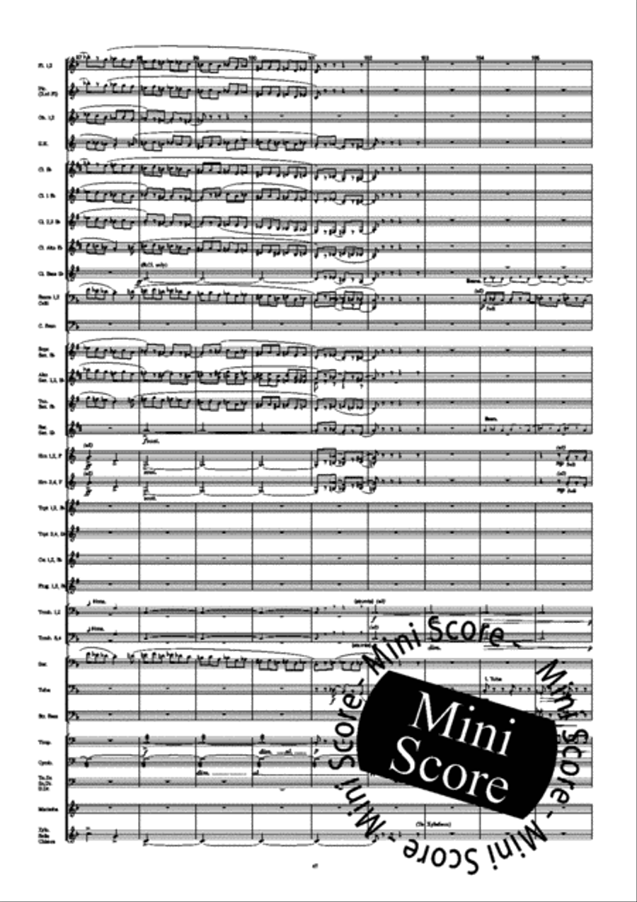 Fourth Symphony Fourth Symphony Concert Band scores gallery preview page 55